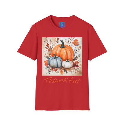 Thankful Pumpkin T-Shirt, Fall Harvest Graphic Tee