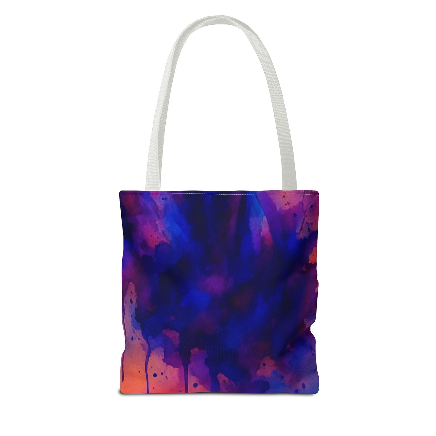 Bold Horse Tote Bag, Vibrant Blue & Purple Wild Spirit Artwork