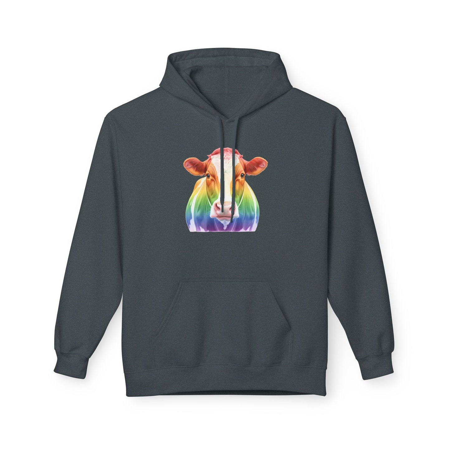 Colorful Rainbow Cow Hoodie Sweatshirt