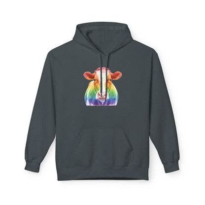 Colorful Rainbow Cow Hoodie Sweatshirt