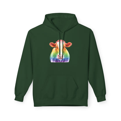 Colorful Rainbow Cow Hoodie Sweatshirt