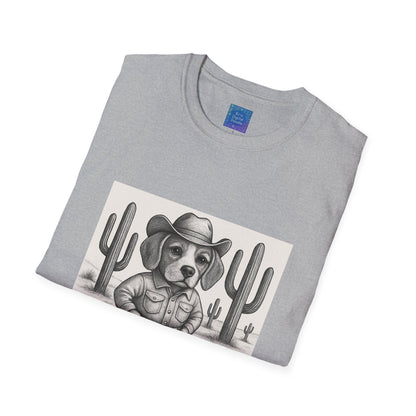 Cowboy Dog T-Shirt, Funny Western Desert Graphic Tee