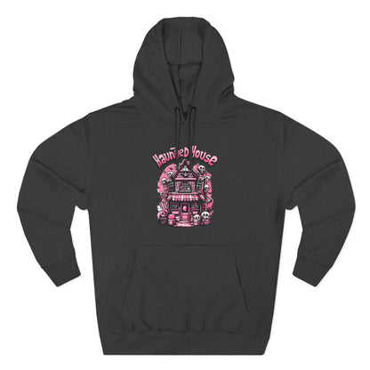 Haunted House Hoodie , Gothic Skull Graphic Halloween Sweatshirt
