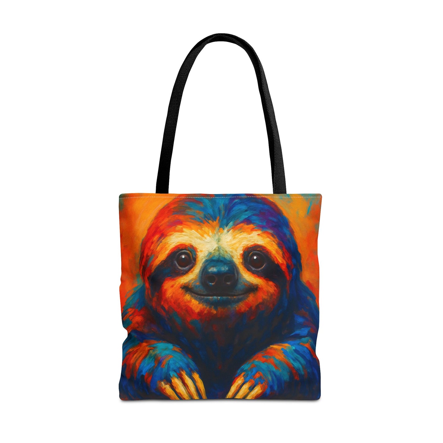 Colorful Sloth Tote Bag | Vibrant Animal Art Bag