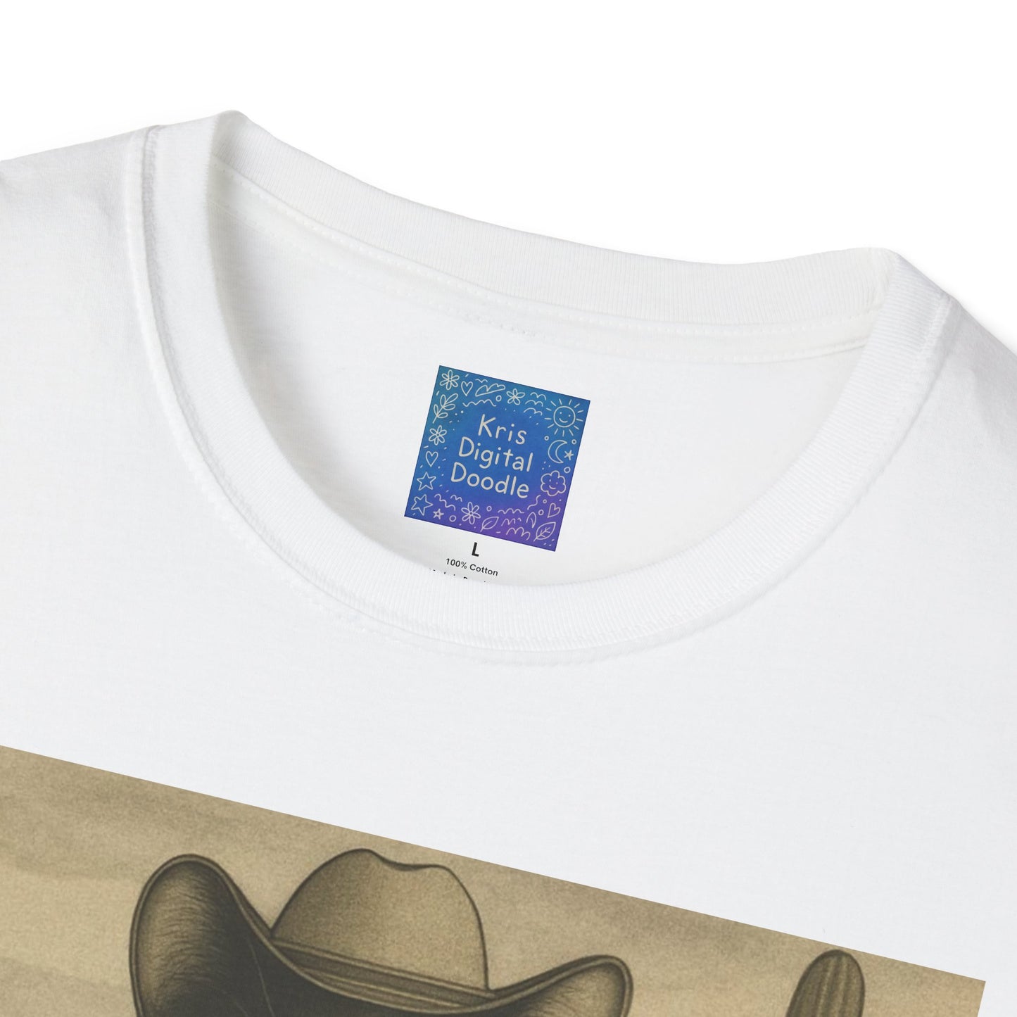 Cowboy Cat Western Graphic T-Shirt, Vintage Country Style Tee