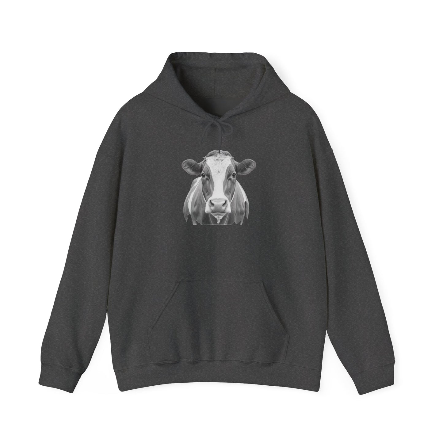Black and White Cow Hoodie Sweatshirt