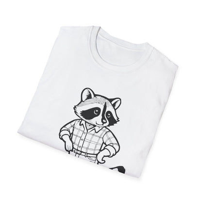 Cowboy Raccoon Graphic Tee Western Country Animal Shirt