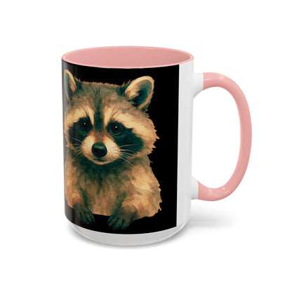 Watercolor Raccoon Mug | Accent Coffee Mug 11oz 15oz