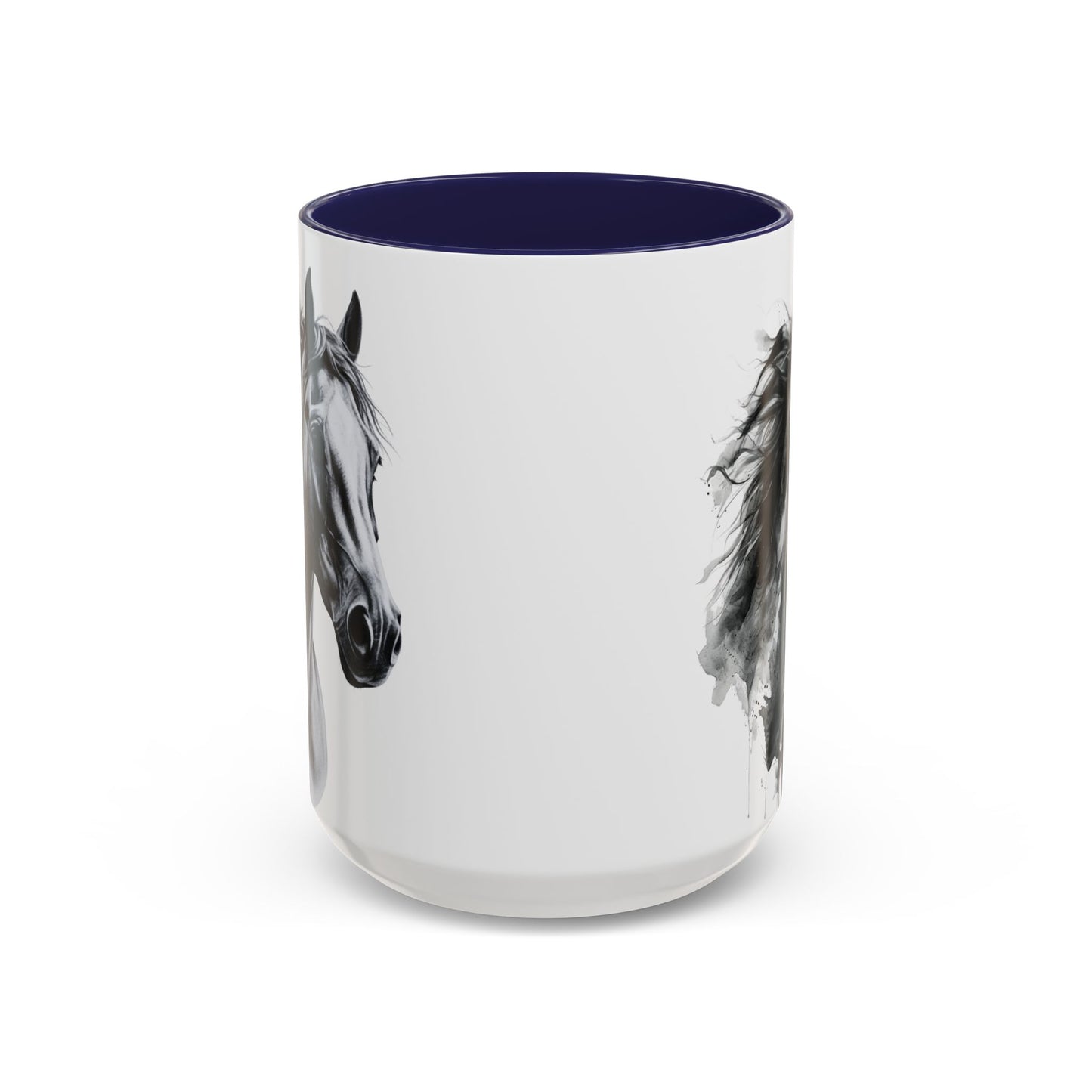Black Horse Coffee Mug Western Cowboy Horse Art Cup