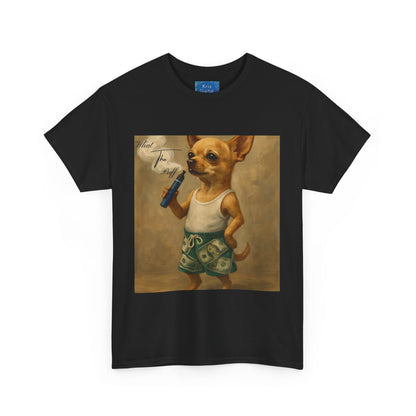 Urban What the Puff Chihuahua Streetwear Vape Graphic Tee