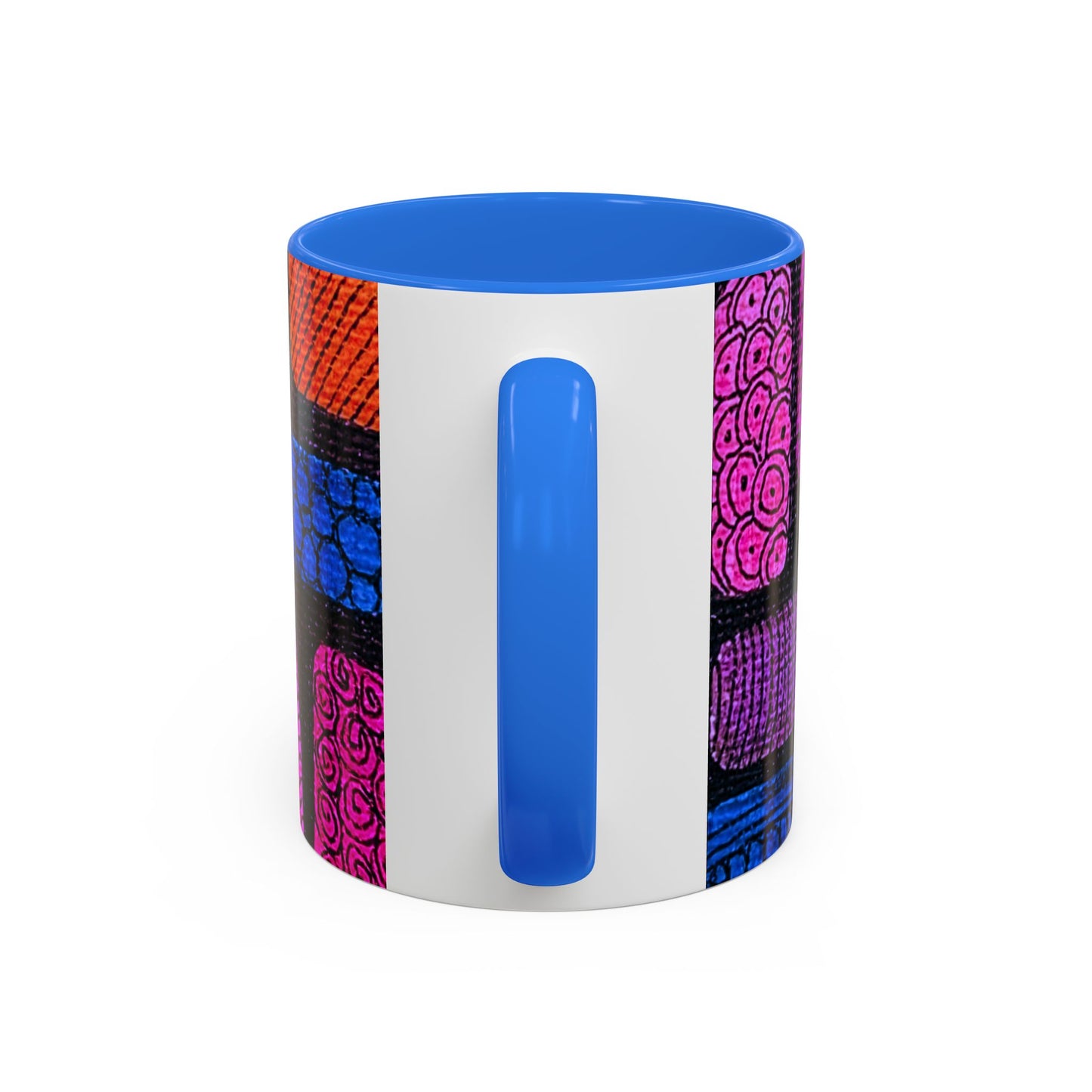 Colorful Abstract Pattern Mug | Vibrant Geometric Shapes Ceramic Mug