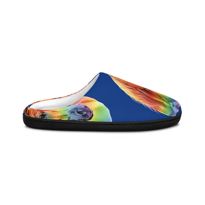 Womens Rainbow Horse Slippers