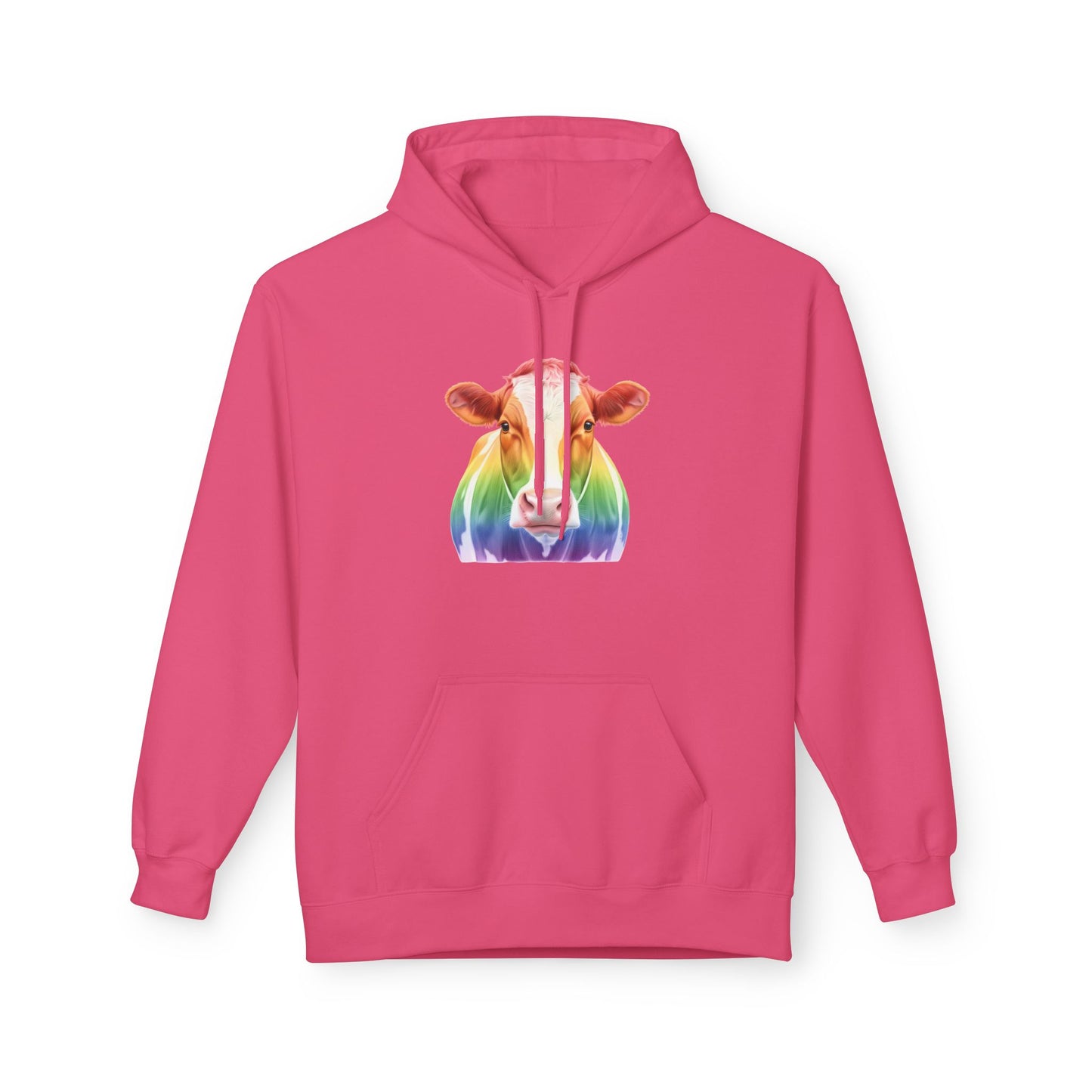 Colorful Rainbow Cow Hoodie Sweatshirt