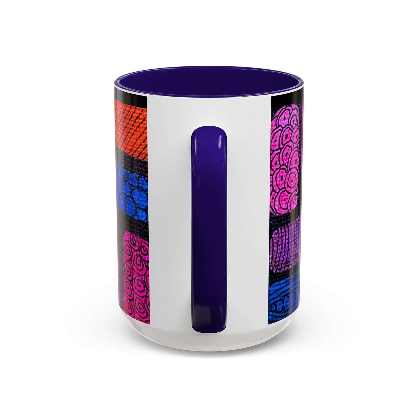 Colorful Abstract Pattern Mug | Vibrant Geometric Shapes Ceramic Mug