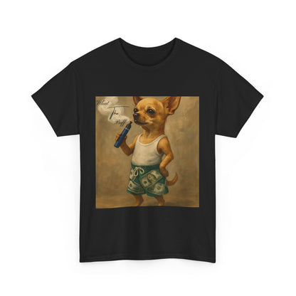 Urban What the Puff Chihuahua Streetwear Vape Graphic Tee