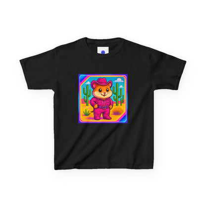 Whimsical Cowboy Hamster T-Shirt, Cute Western Desert Animal Tee, boys girls, unisex, cowgirl