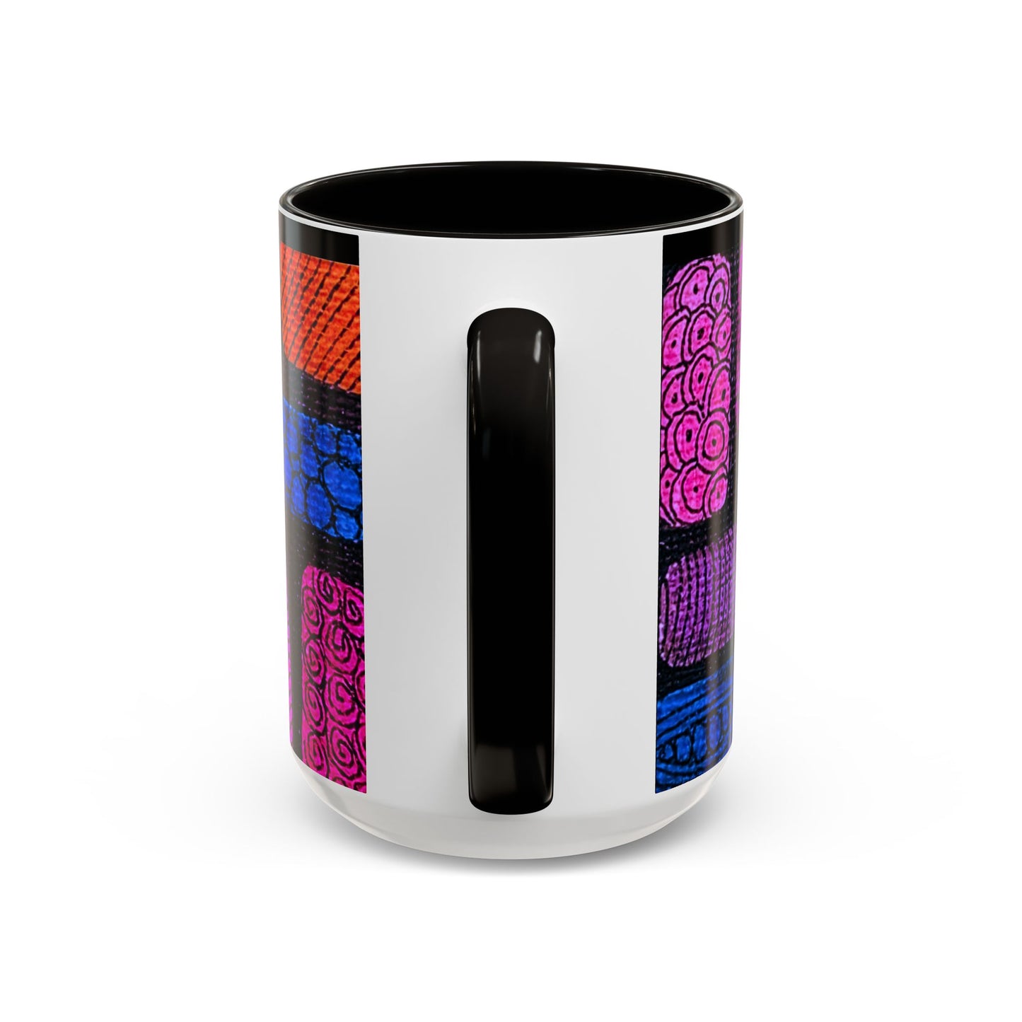 Colorful Abstract Pattern Mug | Vibrant Geometric Shapes Ceramic Mug