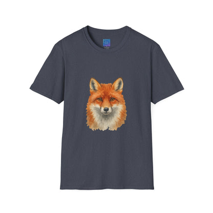 Red Fox Face T-Shirt | Watercolor Fox Portrait