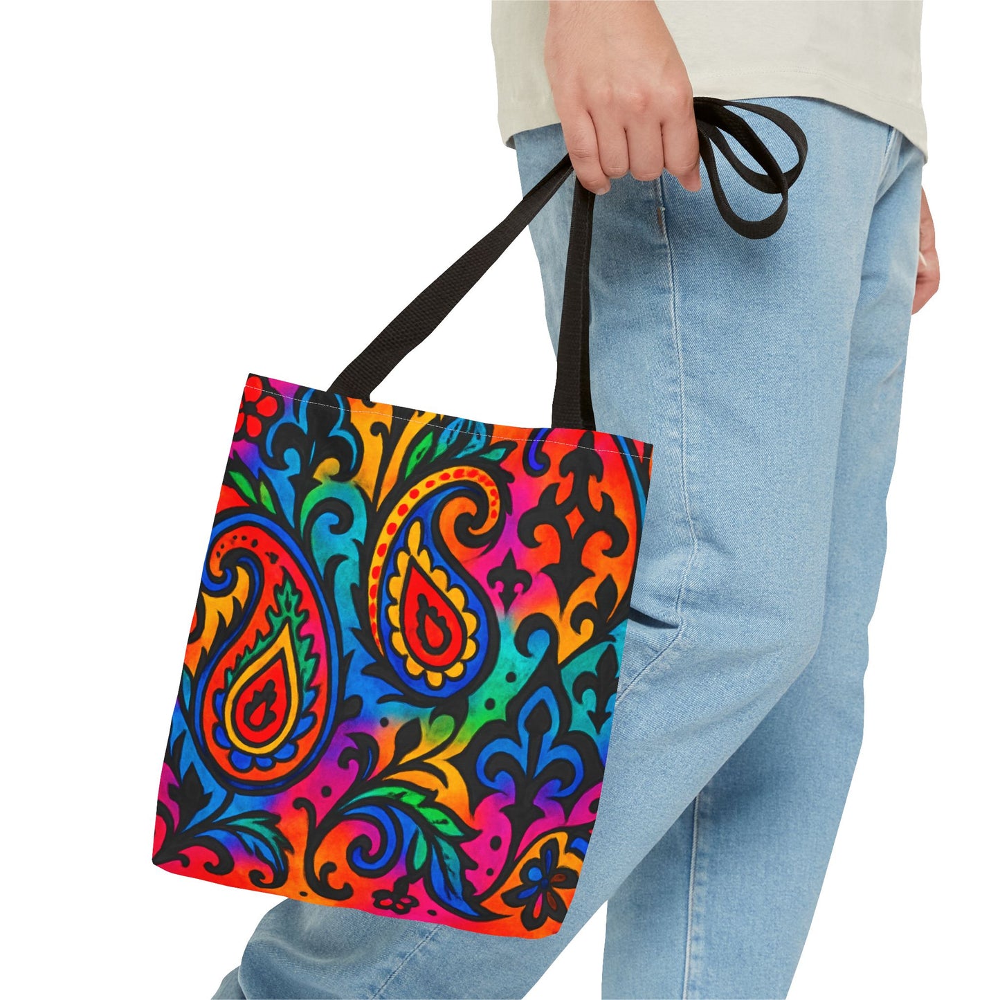 Colorful Paisley Tote Bag