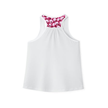 Haunted House Halloween Tank Top  Pink Gothic Spooky Skeleton Shirt  Womens Racerback Women's Tank Top