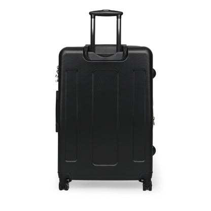 Elegant Black & White Horse Suitcase Equestrian Travel Luggage -- One of a KiNd Suitcase (Travel Tag Sold Separate)