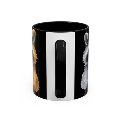 Watercolor Raccoon Mug | Accent Coffee Mug 11oz 15oz