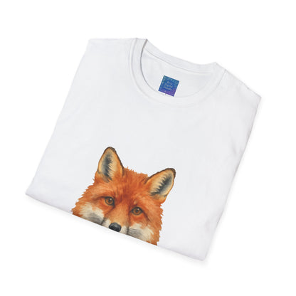 Red Fox Face T-Shirt | Watercolor Fox Portrait