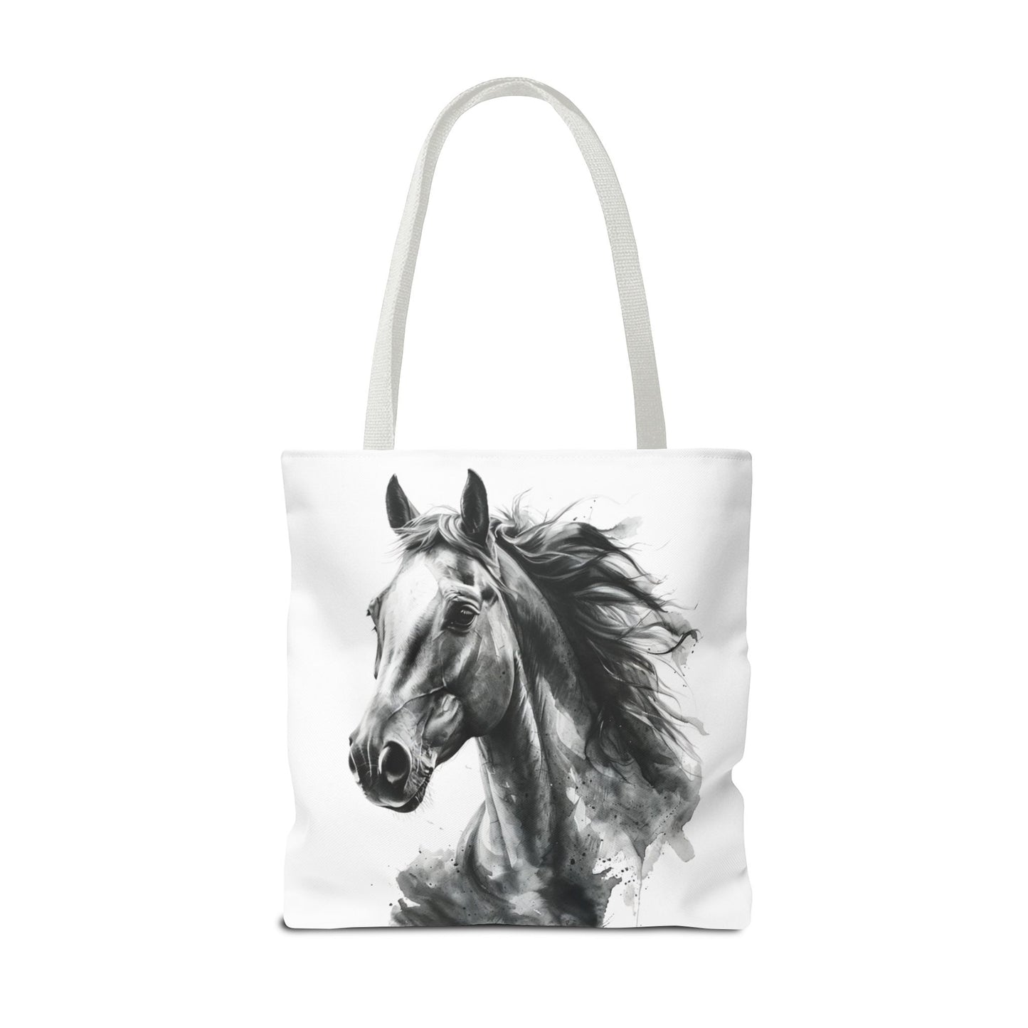 Black Stallion Tote Bag | Artistic Horse Lover Carryall