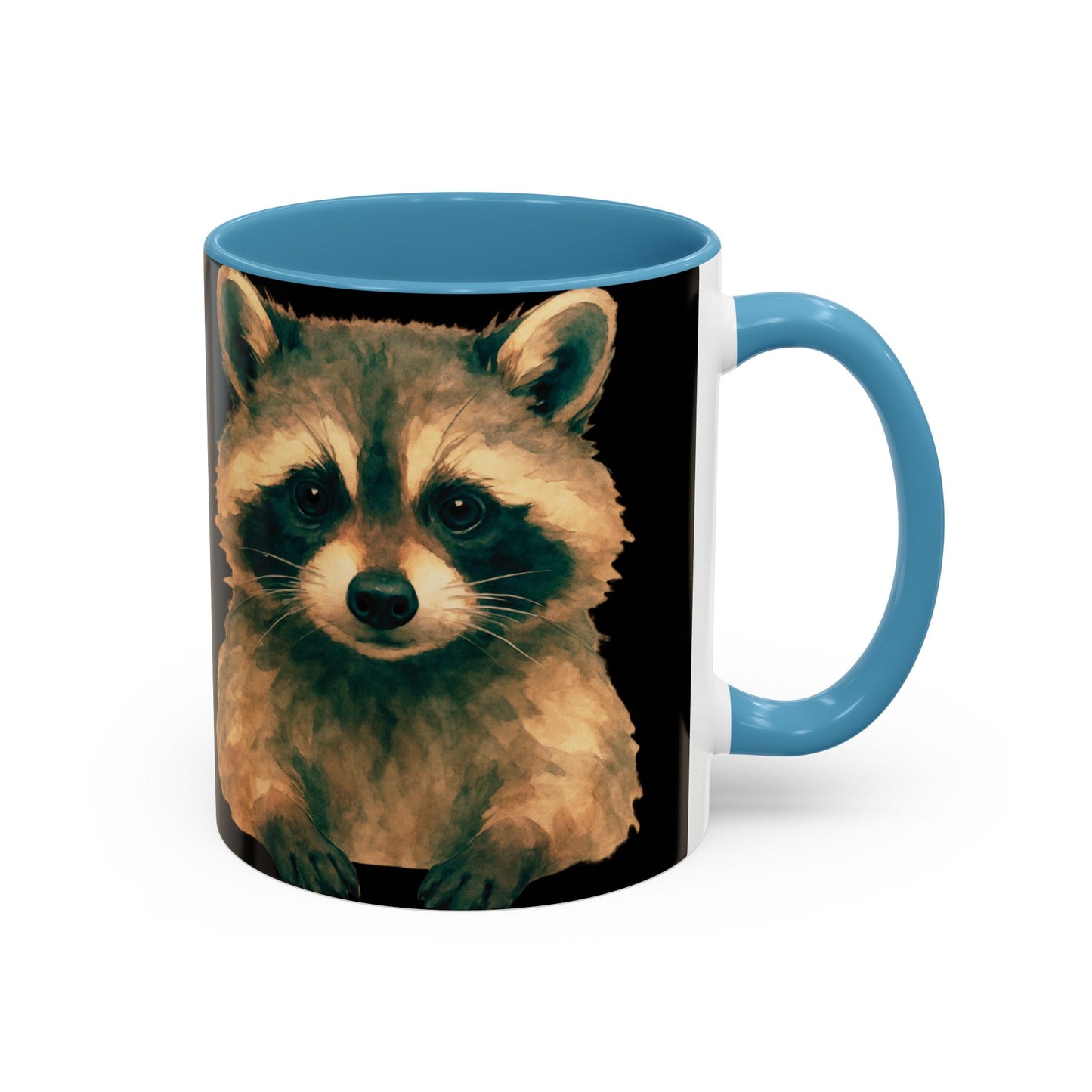 Watercolor Raccoon Mug | Accent Coffee Mug 11oz 15oz