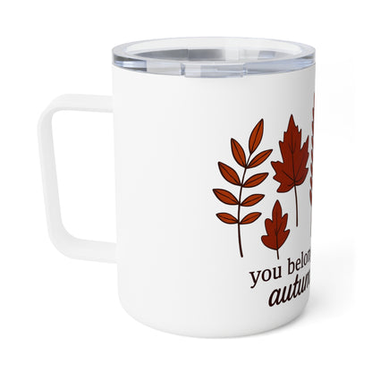 Autumn Leaves Mug You Belong Among the Autumn Leaves Fall Campfire Coffee Mug  Cozy Thanksgiving Gift