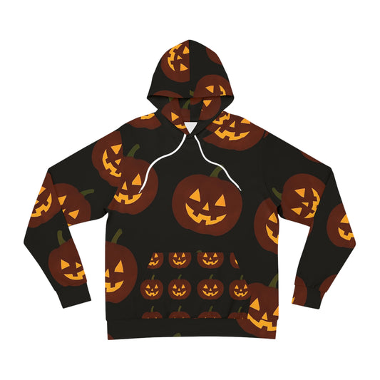 Halloween Jack O Lantern Fashion Hoodie, Pumpkin Plush Pull Over, Unisex Halloween Sweatshirt, Festive Fall , Cozy Autumn, Men Women Teen