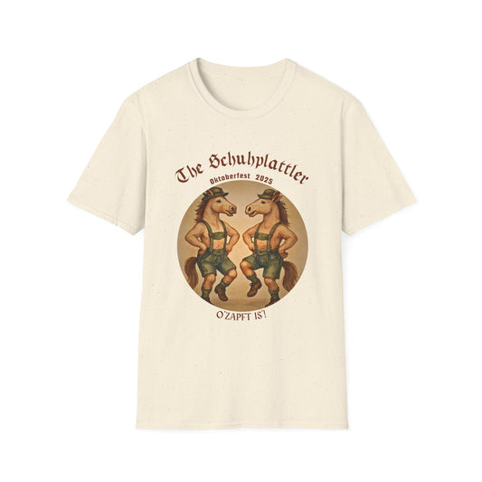 Oktoberfest Horse Dancer T Shirt Funny Bavarian Schuhplattler Tee Unisex Soft style T Shirt