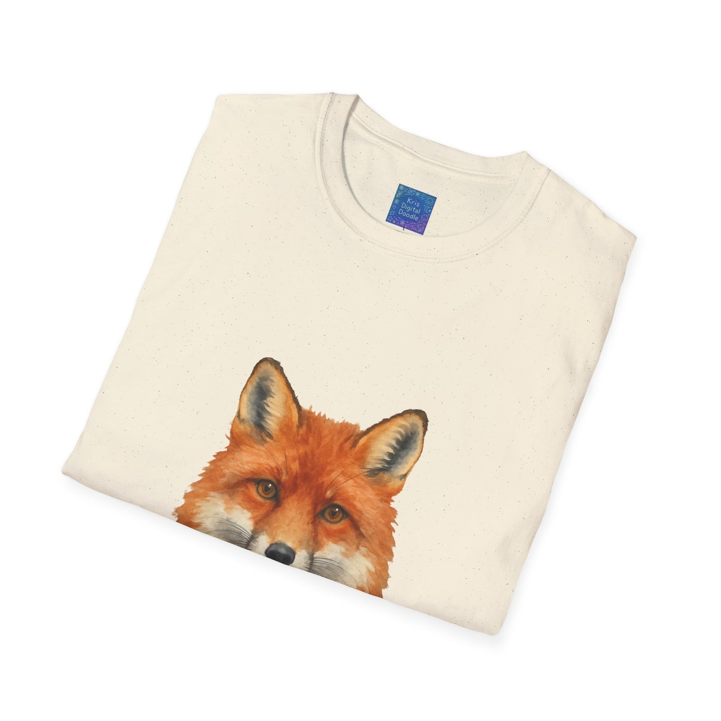 Red Fox Face T-Shirt | Watercolor Fox Portrait