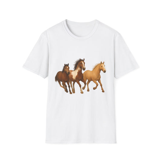 Galloping Into Adventure Country Horse Unisex T-Shirt, Galloping Horse Tee, Horse Lover Gift, Equestrian Shirt, Horseback Riding Top