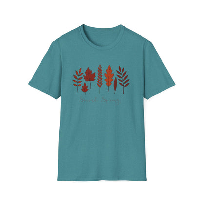 Second Spring Fall Shirt  Autumn Leaves TShirt  Neutral Cozy Thanksgiving Tee  Fall Graphic Tee for Women Unisex  TShirt