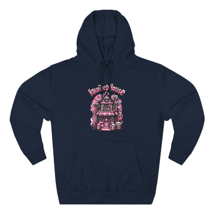 Haunted House Hoodie , Gothic Skull Graphic Halloween Sweatshirt