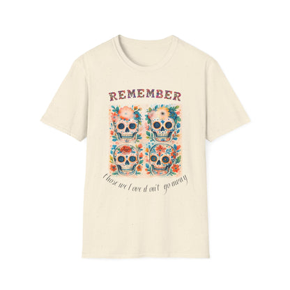 Día de los Muertos Shirt Sugar Skull Memorial Tee Remember Day of the Dead T Shirt