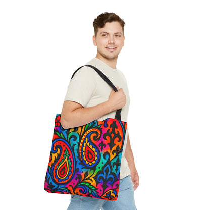 Colorful Paisley Tote Bag