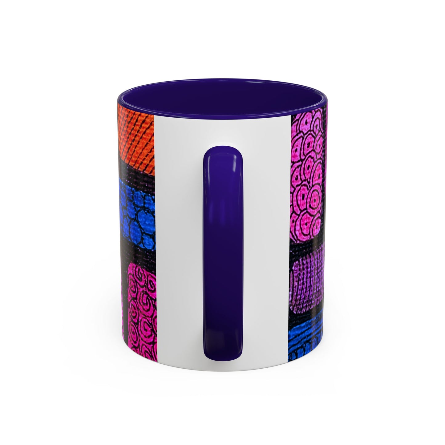 Colorful Abstract Pattern Mug | Vibrant Geometric Shapes Ceramic Mug
