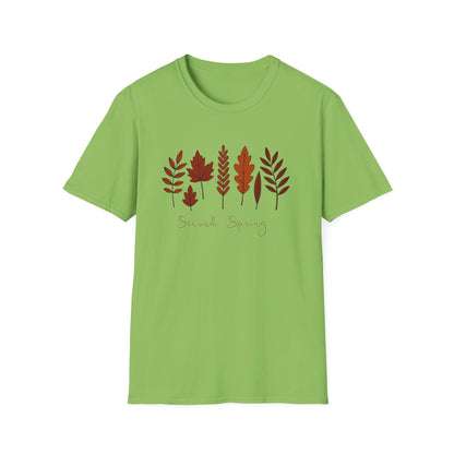 Second Spring Fall Shirt  Autumn Leaves TShirt  Neutral Cozy Thanksgiving Tee  Fall Graphic Tee for Women Unisex  TShirt