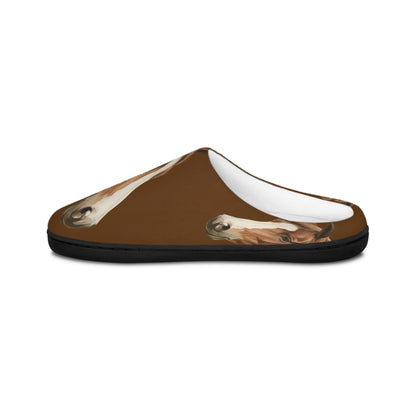Women Paint Horse Slippers Cozy Equestrian
