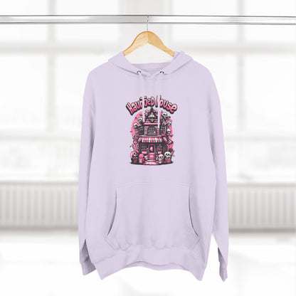 Haunted House Hoodie , Gothic Skull Graphic Halloween Sweatshirt