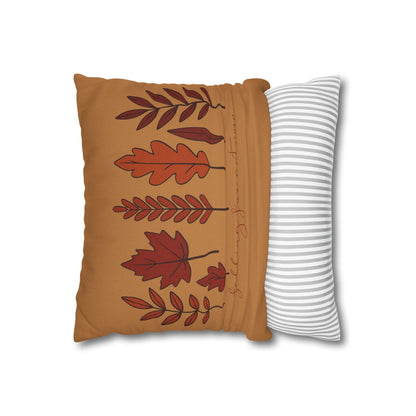 Falling for Autumn Leaves Pillow Cozy Fall Decorative Throw Cushion for Home Décor