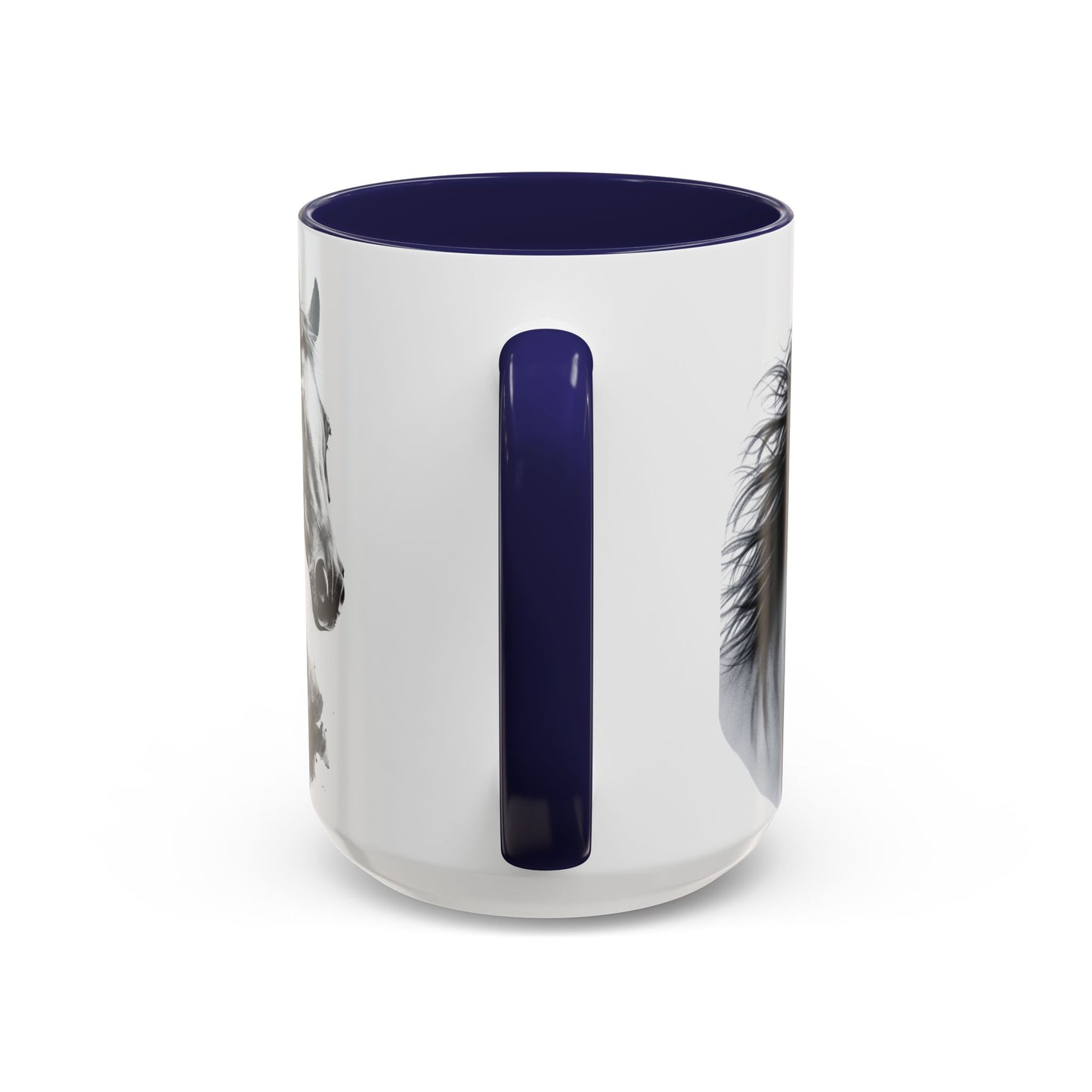 Black Horse Coffee Mug Western Cowboy Horse Art Cup