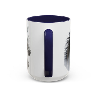 Black Horse Coffee Mug Western Cowboy Horse Art Cup