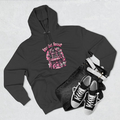 Haunted House Hoodie , Gothic Skull Graphic Halloween Sweatshirt
