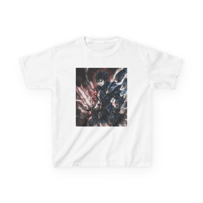 Dark Anime Power T Shirt Edgy Graphic Tee for Fans of Japanese Style Kids Heavy Cotton™ Tee