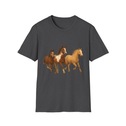 Galloping Into Adventure Country Horse Unisex T-Shirt, Galloping Horse Tee, Horse Lover Gift, Equestrian Shirt, Horseback Riding Top
