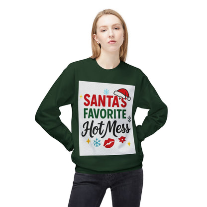 Santas Favorite Hot Mess Christmas Sweatshirt