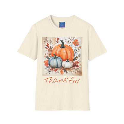 Thankful Pumpkin T-Shirt, Fall Harvest Graphic Tee